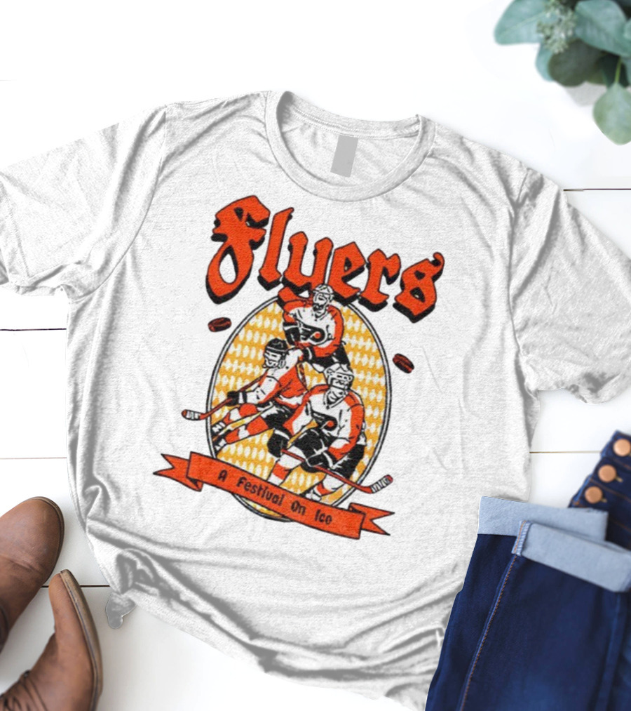 Philadelphia Flyers A Festival On Ice Hockey Team T-Shirt