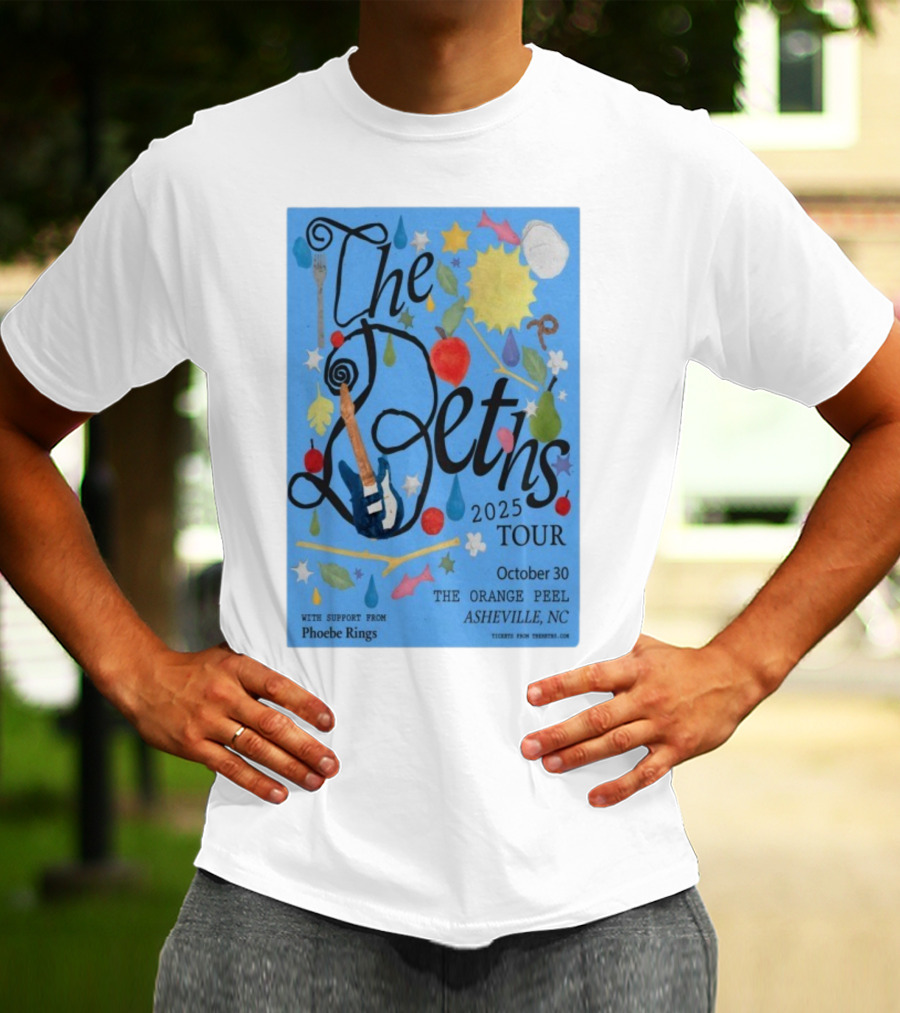 The Beths Tour 2025 The Orange Peel Asheville NC October 30 With Phoebe Rings T-Shirt