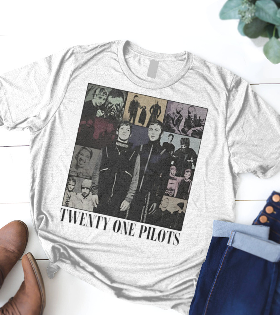 Twenty One Pilots Clancy Eras Tour 2025 Band Members Collage T-Shirt