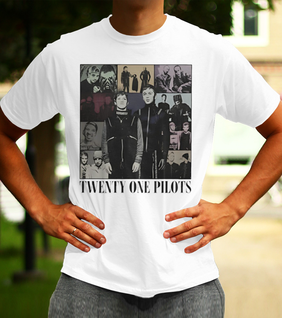 Twenty One Pilots Clancy Eras Tour 2025 Band Members Collage T-Shirt