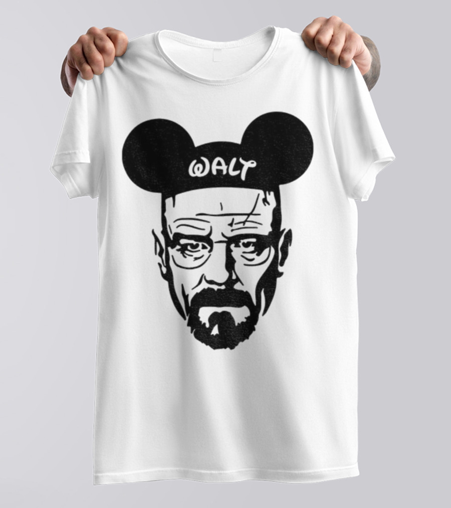 Walter White Mickey Mouse Breaking Bad Disney Meme T-Shirt
