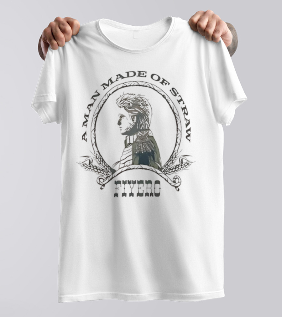 A Man Made Of Straw Fiyero Silhouette Emblem T-Shirt