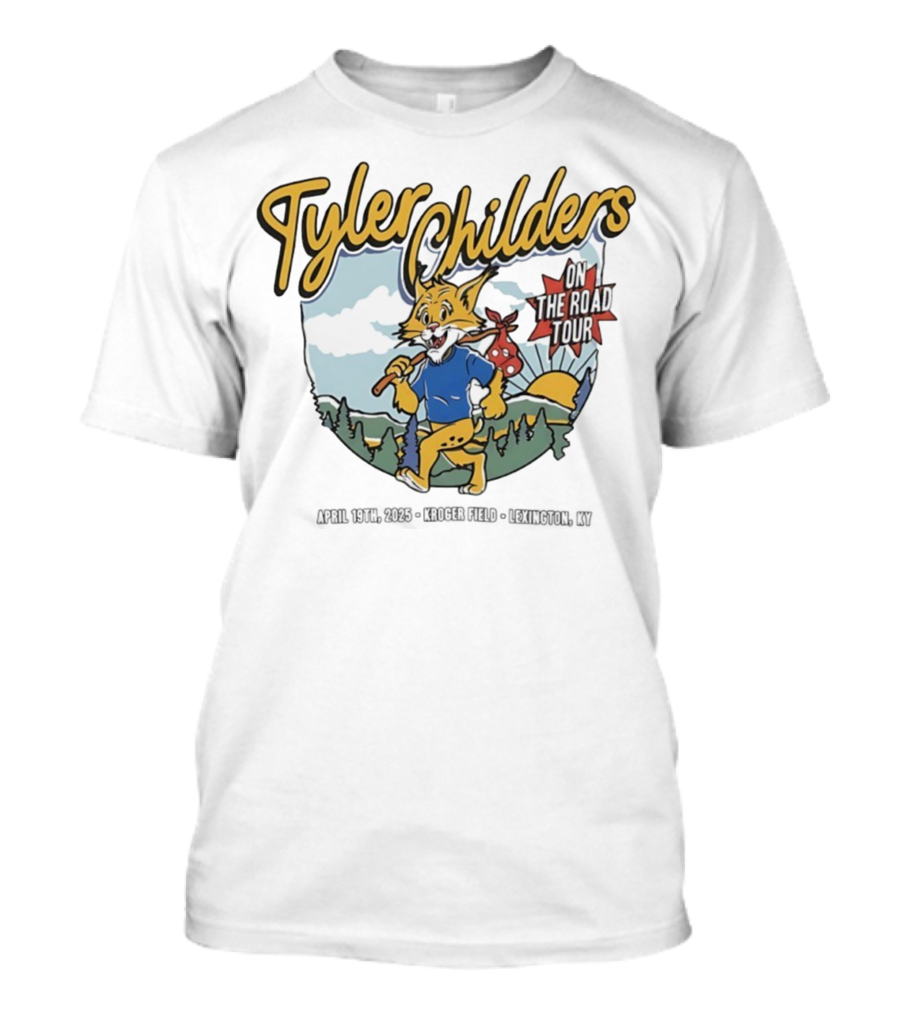 Tyler Childers Wildcat On The Road Tour Forest Sunrise Scene T-Shirt
