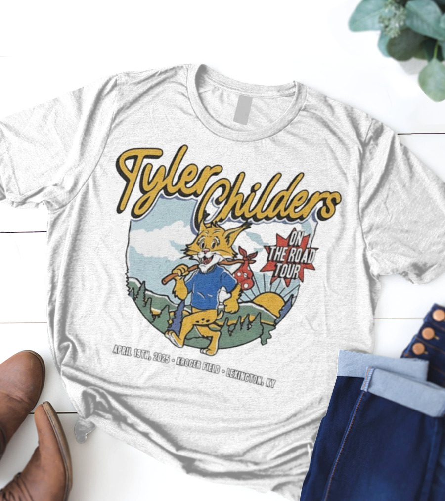 Tyler Childers Wildcat On The Road Tour Forest Sunrise Scene T-Shirt