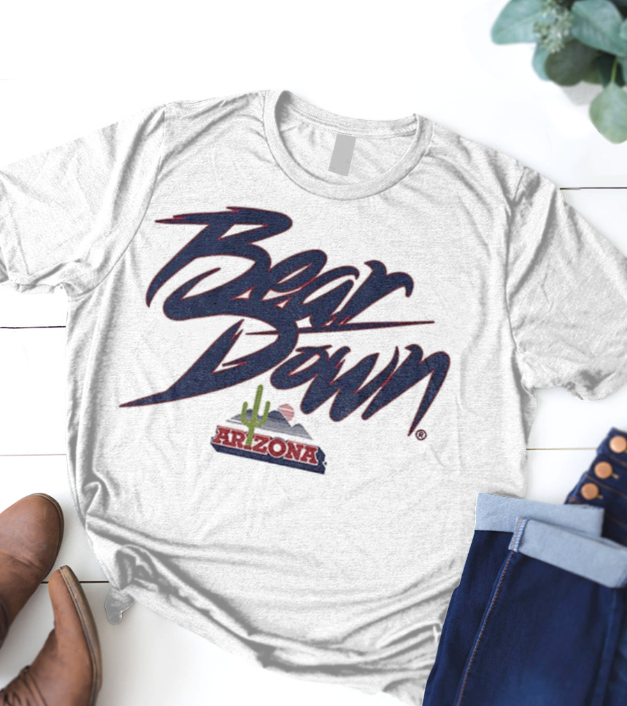 Bear Down Arizona Cactus Wildcats Football 2025 T-Shirt