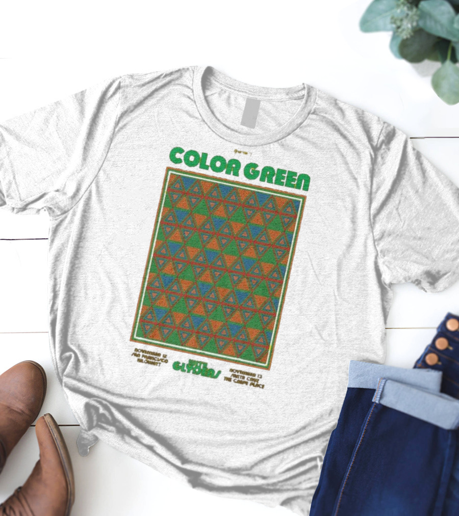 Color Green California November 12-13 2025 Pyramid Patterns T-Shirt