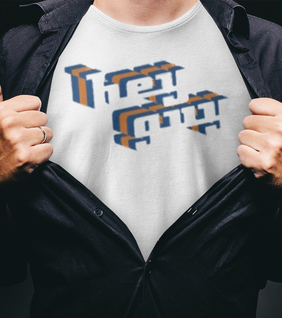 Drew Gooden Hey Guy Text Retro 3D Style T-Shirt