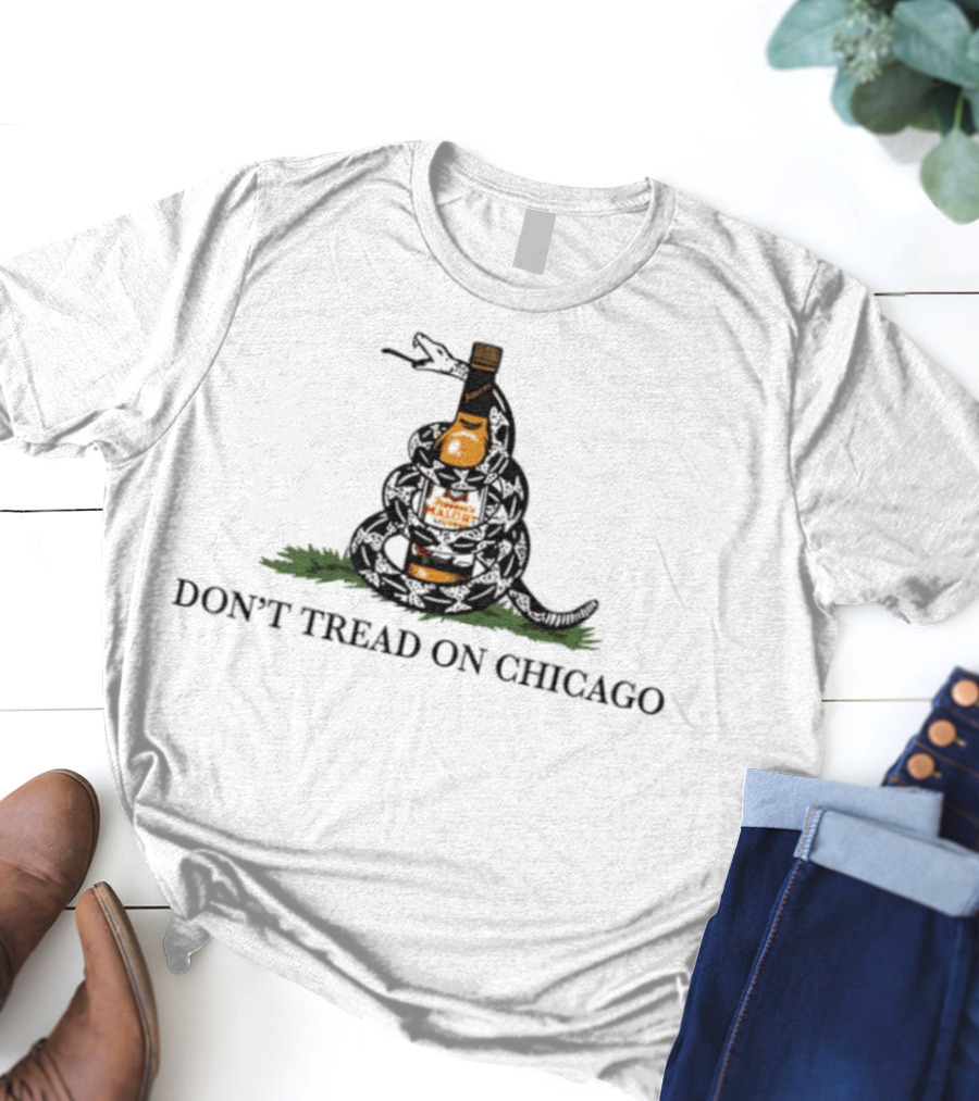 Don't Tread On Chicago Whiskey Snake T-Shirt