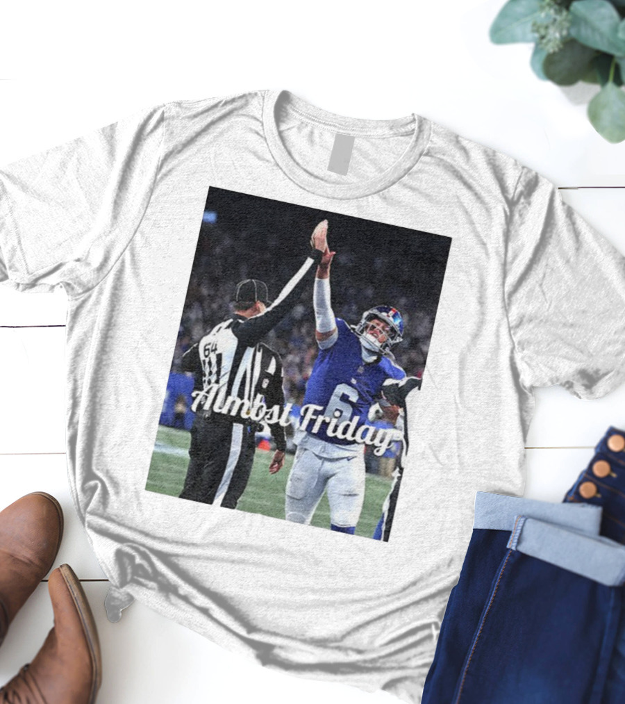 Almost Friday Jaxson Dart High Five Celebration T-Shirt