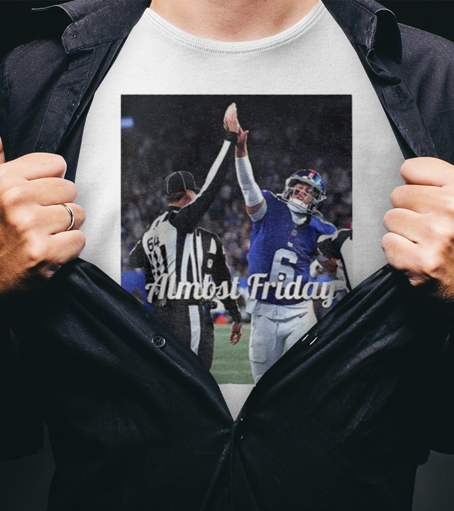 Almost Friday Jaxson Dart High Five Celebration T-Shirt