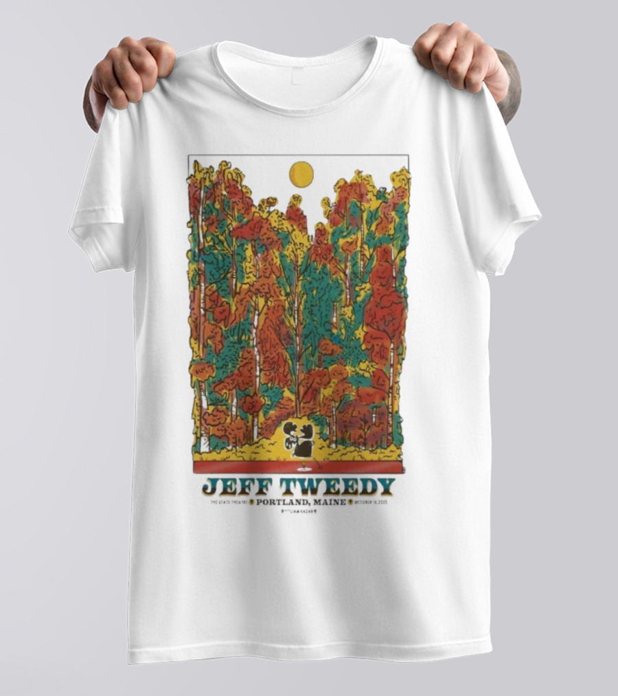 Jeff Tweedy Portland Maine State Theatre October 16 2025 Forest Scene T-Shirt