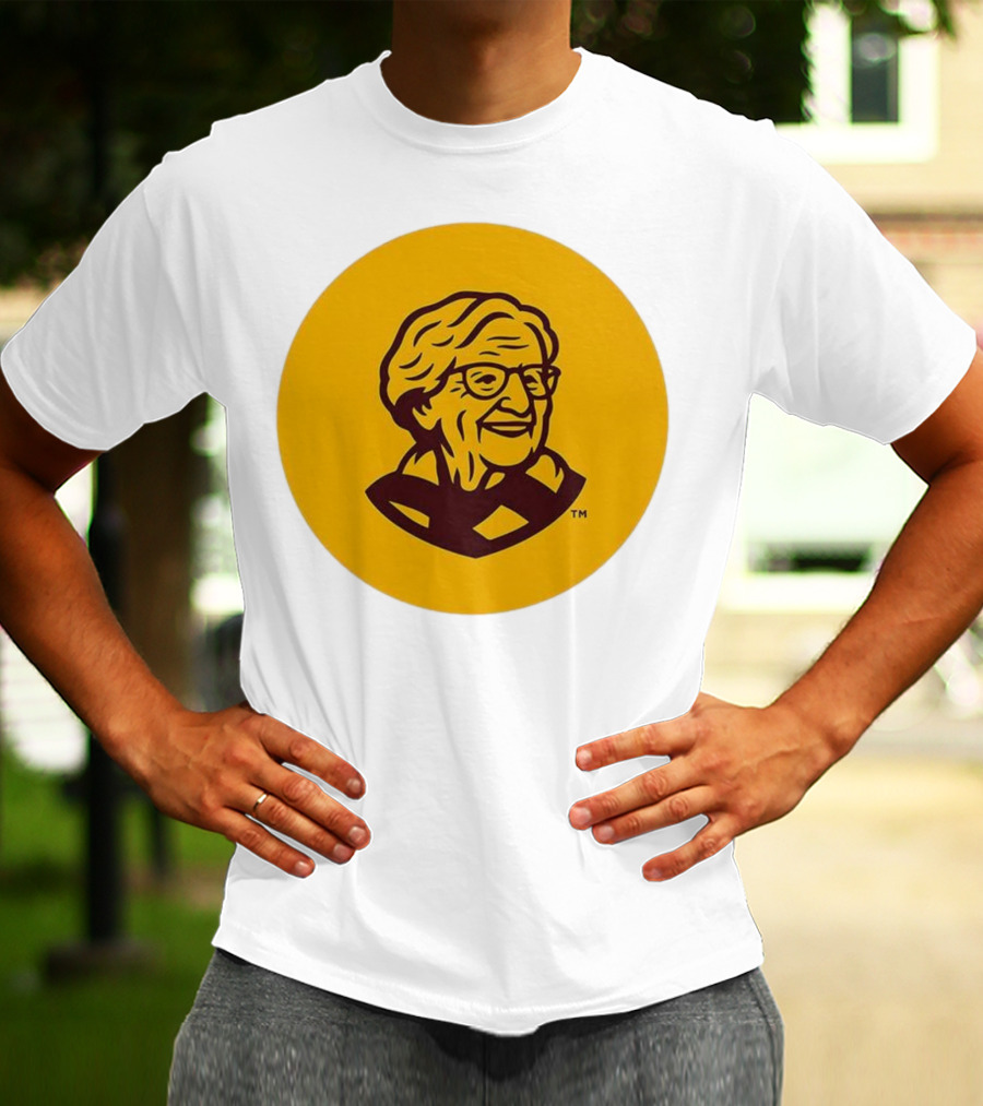 Loyola Chicago Sister Jean Trademark Icon Yellow T-Shirt