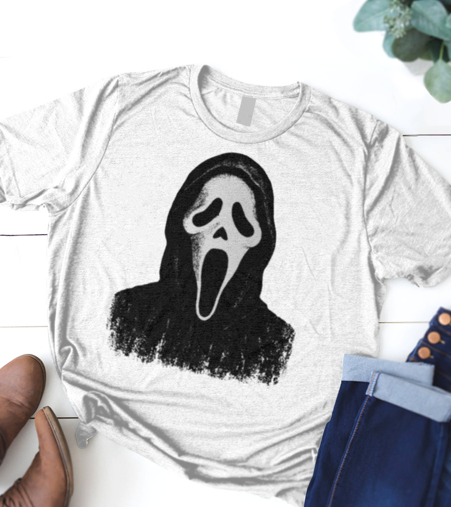 Monster Fresh Blank Ghostface Iconic Mask T-Shirt