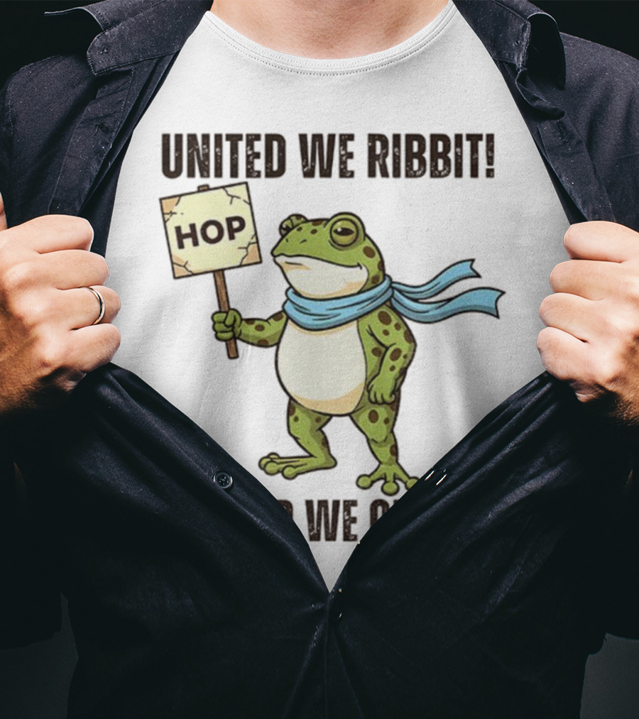 Portland Frog HOP United We Ribbit Divided We Croak 2025 T-Shirt
