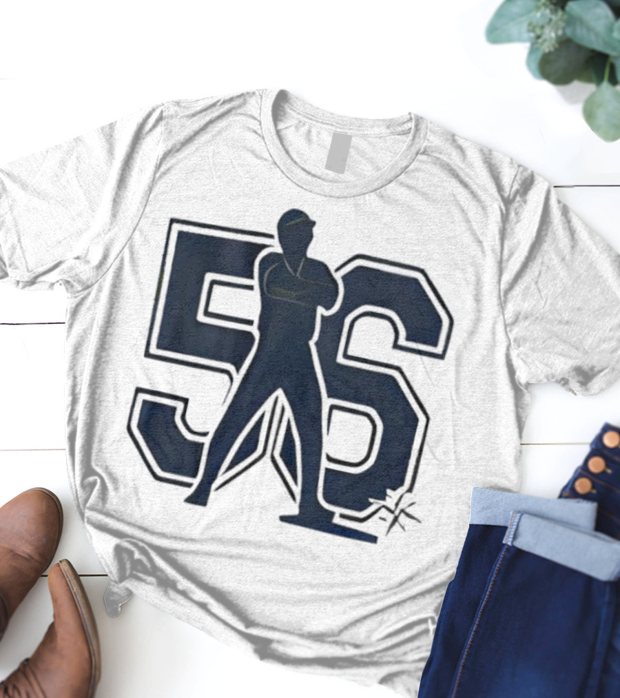 Randy Arozarena 56 Mariners Baseball Silhouette T-Shirt
