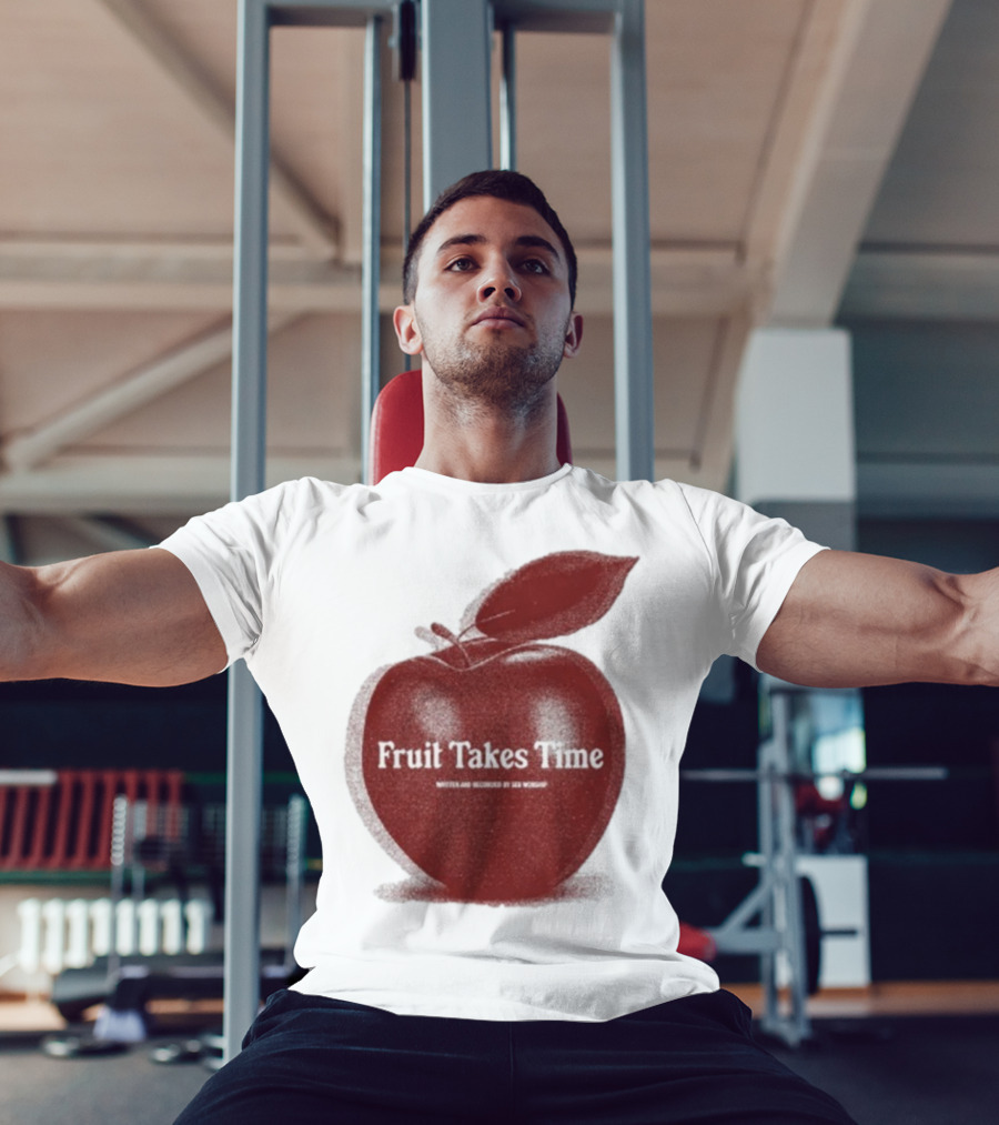 Fruit Takes Time By Seu Worship Red Apple T-Shirt