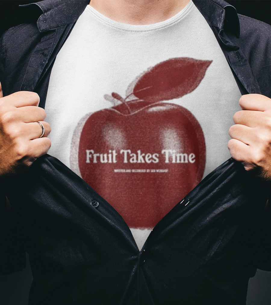 Fruit Takes Time By Seu Worship Red Apple T-Shirt