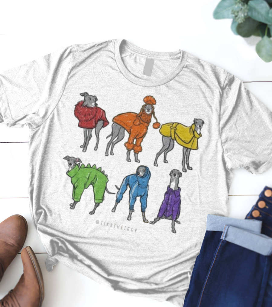 Tika The Iggy In Colorful Cozy Outfits T-Shirt