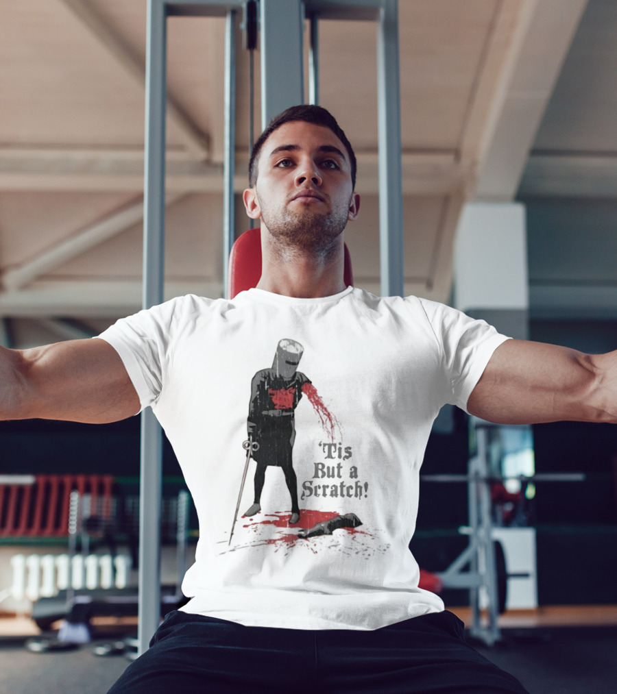 Monty Python Black Knight 'Tis But A Scratch Classic Scene T-Shirt