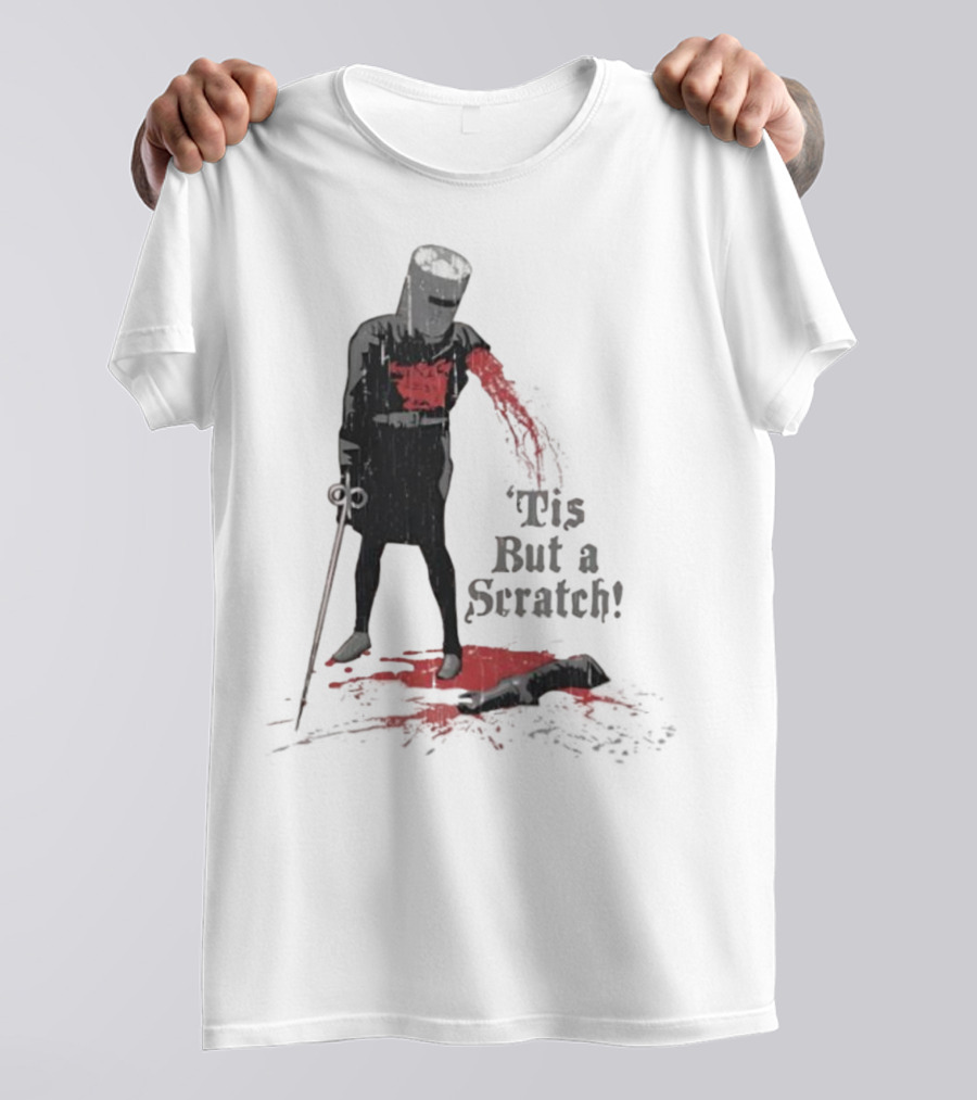 Monty Python Black Knight 'Tis But A Scratch Classic Scene T-Shirt