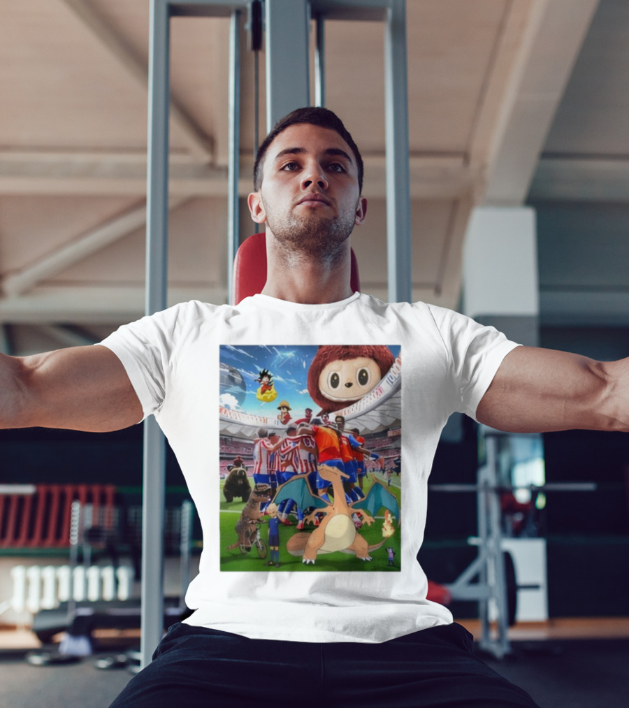 Atletico Madrid Celebration Meme 90M Dragon Dinosaur Characters T-Shirt