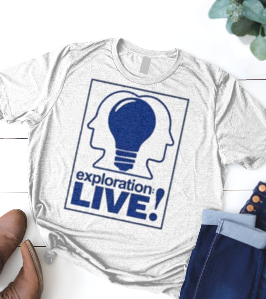 Exploration Live Heads With Lightbulb Icon T-Shirt