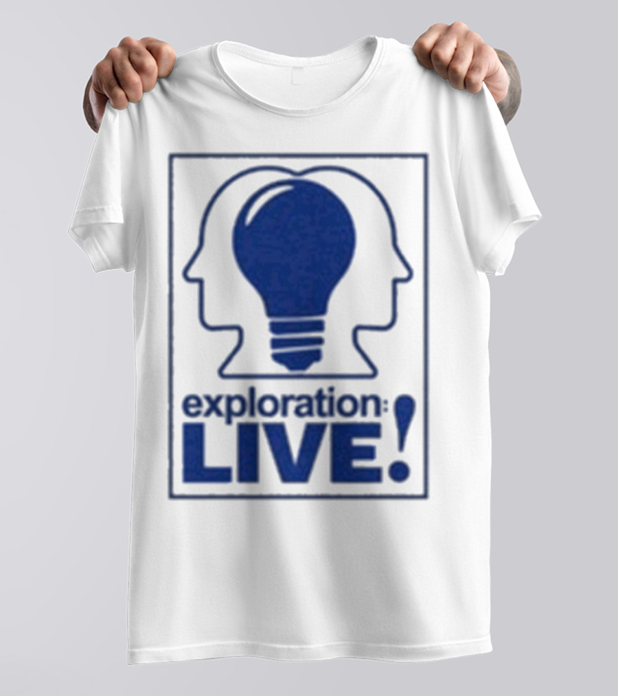 Exploration Live Heads With Lightbulb Icon T-Shirt