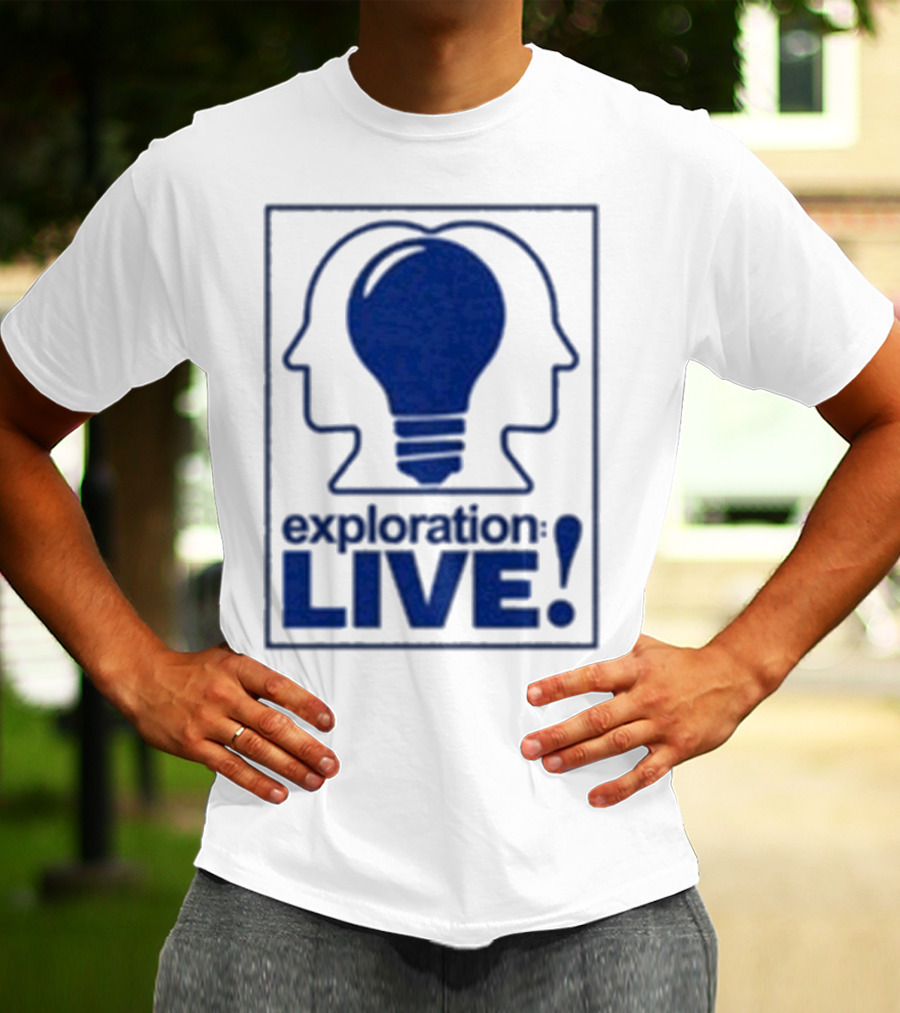 Exploration Live Heads With Lightbulb Icon T-Shirt