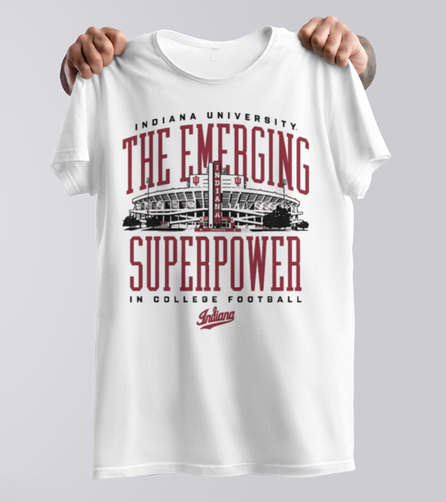 Indiana University The Emerging Superpower In College Football Hoosiers T-Shirt