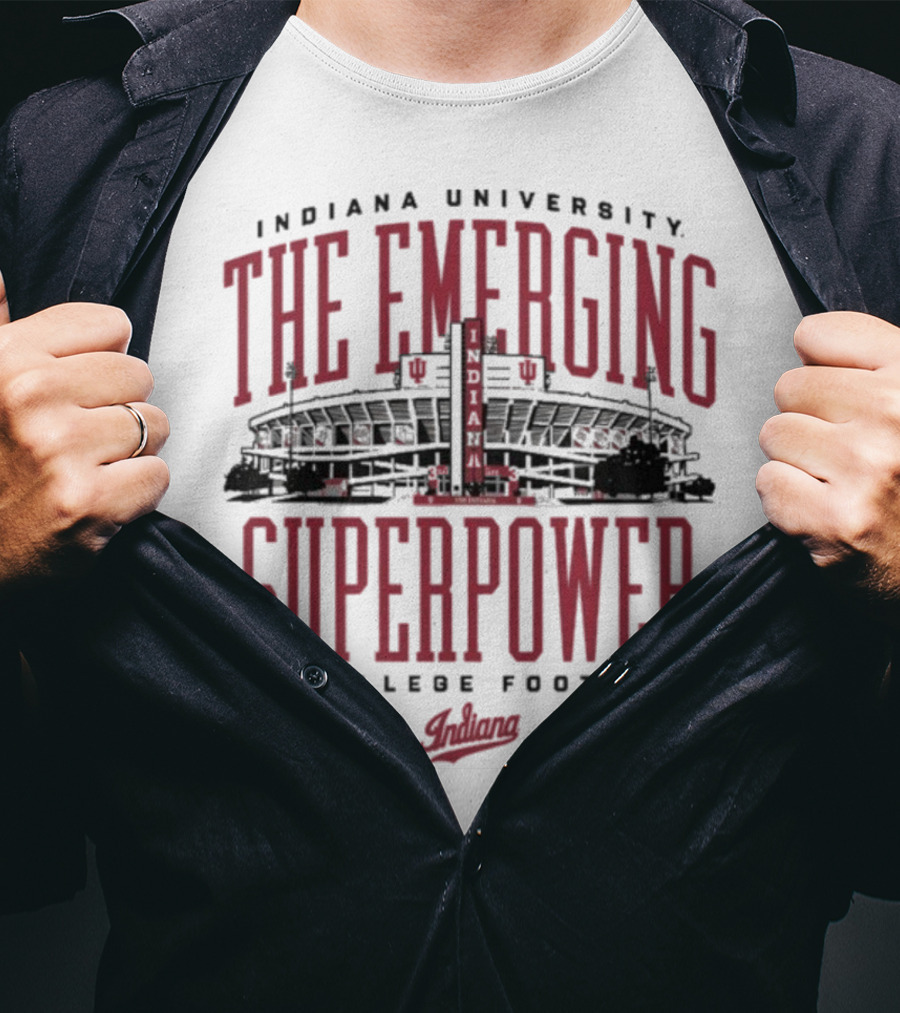 Indiana University The Emerging Superpower In College Football Hoosiers T-Shirt