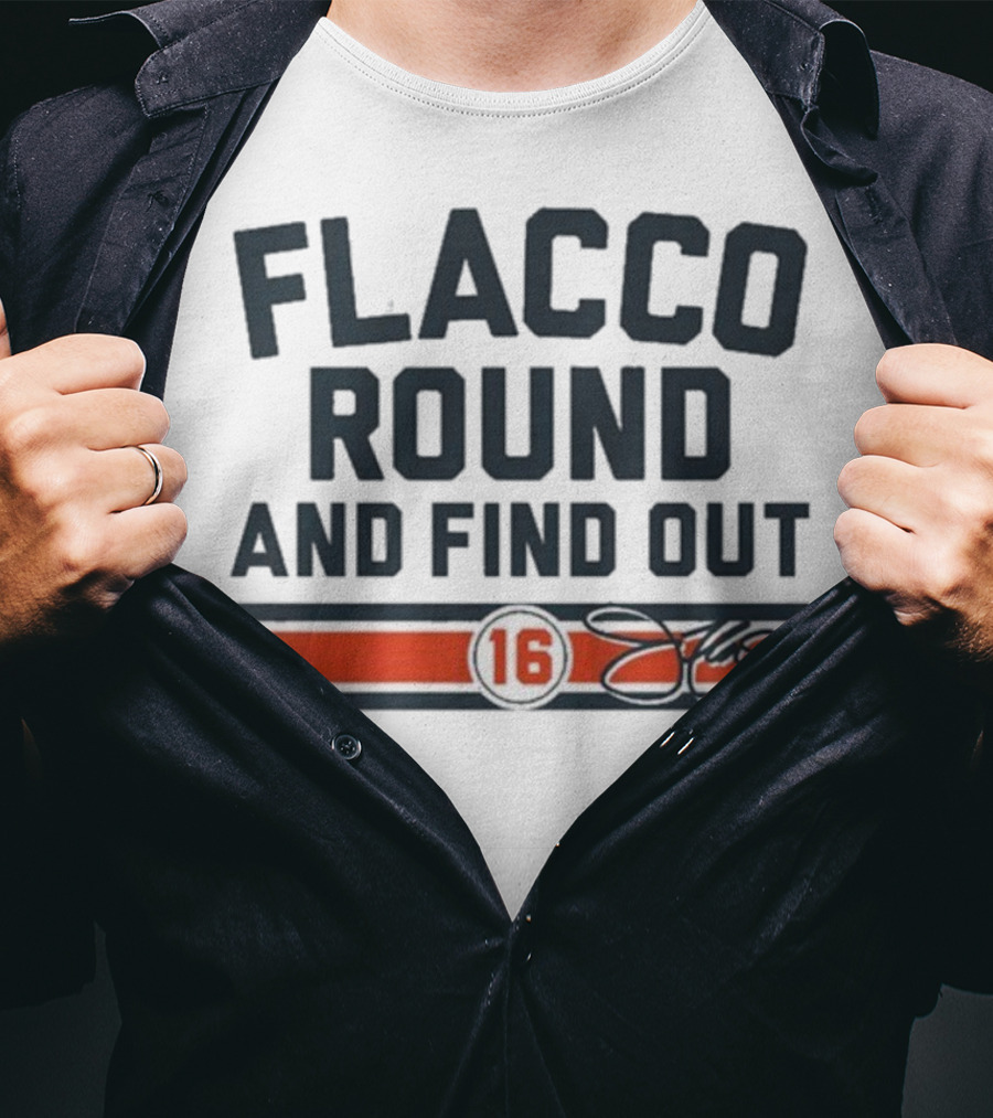 Flacco Round And Find Out 16 NFLPA Cincinnati Bengals T-Shirt