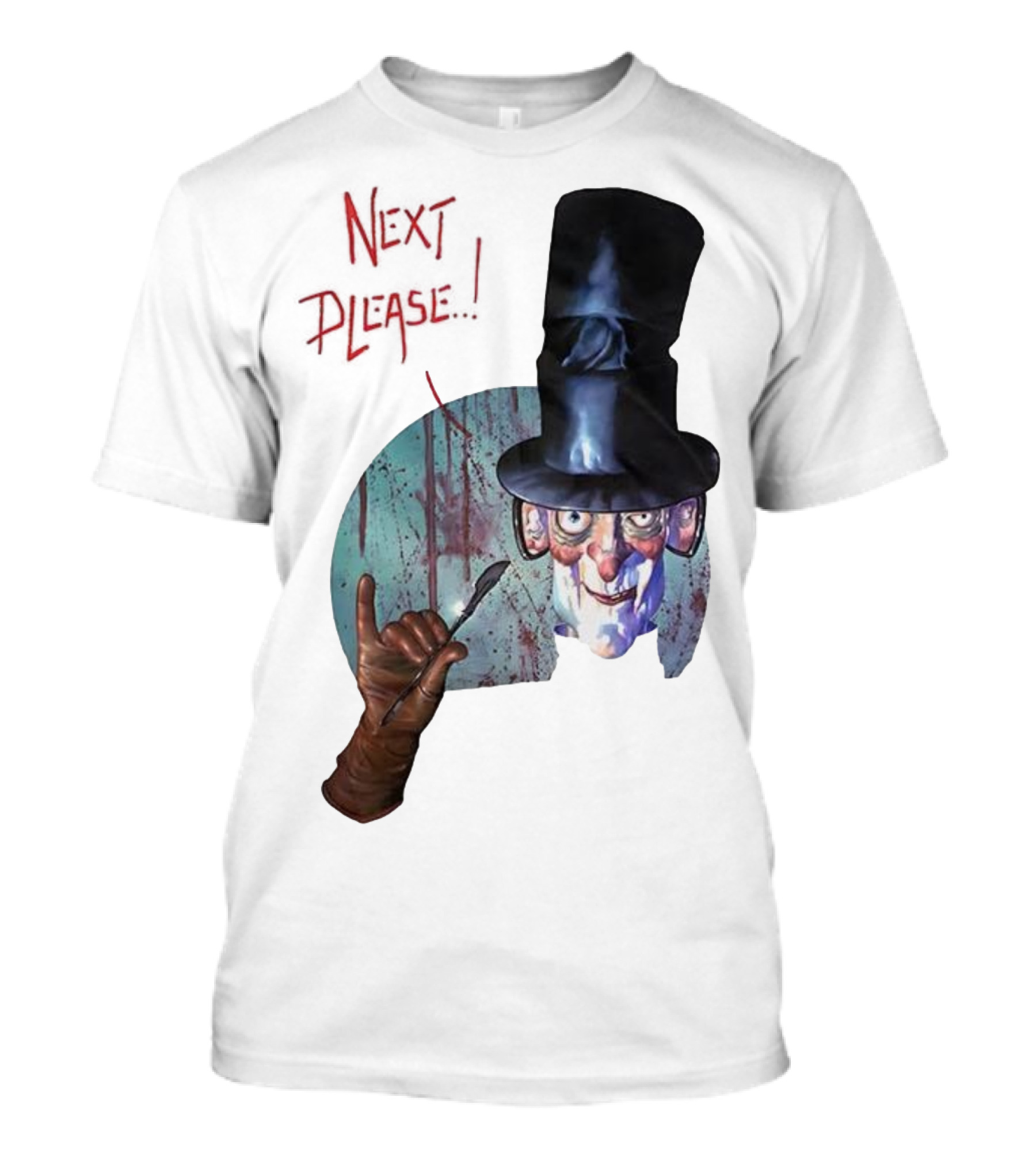 John Bolton1989 Next Please Horror Graffiti Halloween T-Shirt