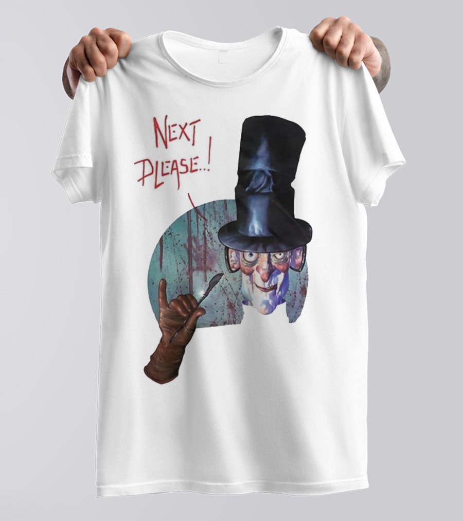 John Bolton1989 Next Please Horror Graffiti Halloween T-Shirt