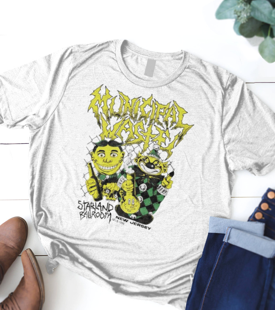 Municipal Waste Toxic Characters New Jersey Event 2023 T-Shirt