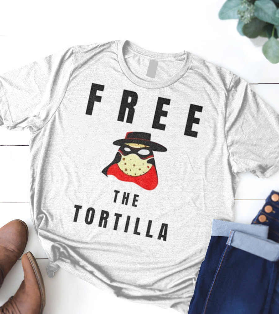 FREE THE TORTILLA MatadorTilla Dark Masked Hero Hat T-Shirt