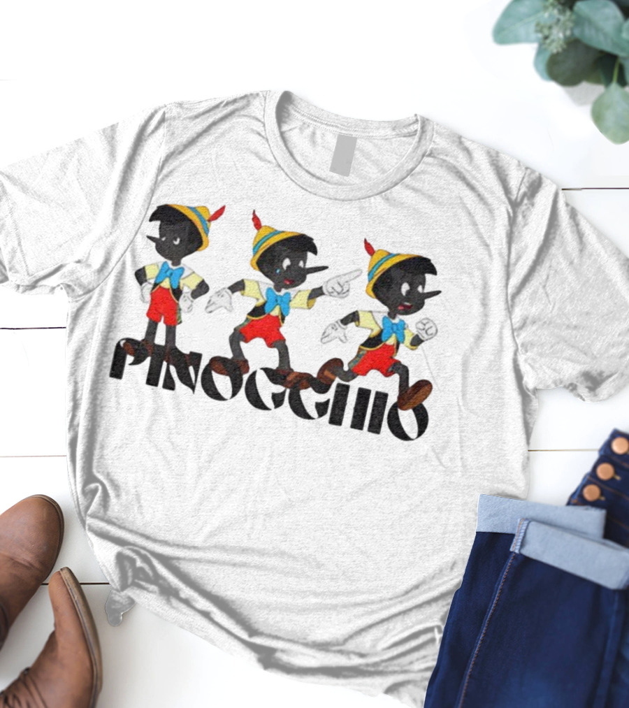 Pinocchio Trio Adventure Classic Disney Character Vintage Style T-Shirt