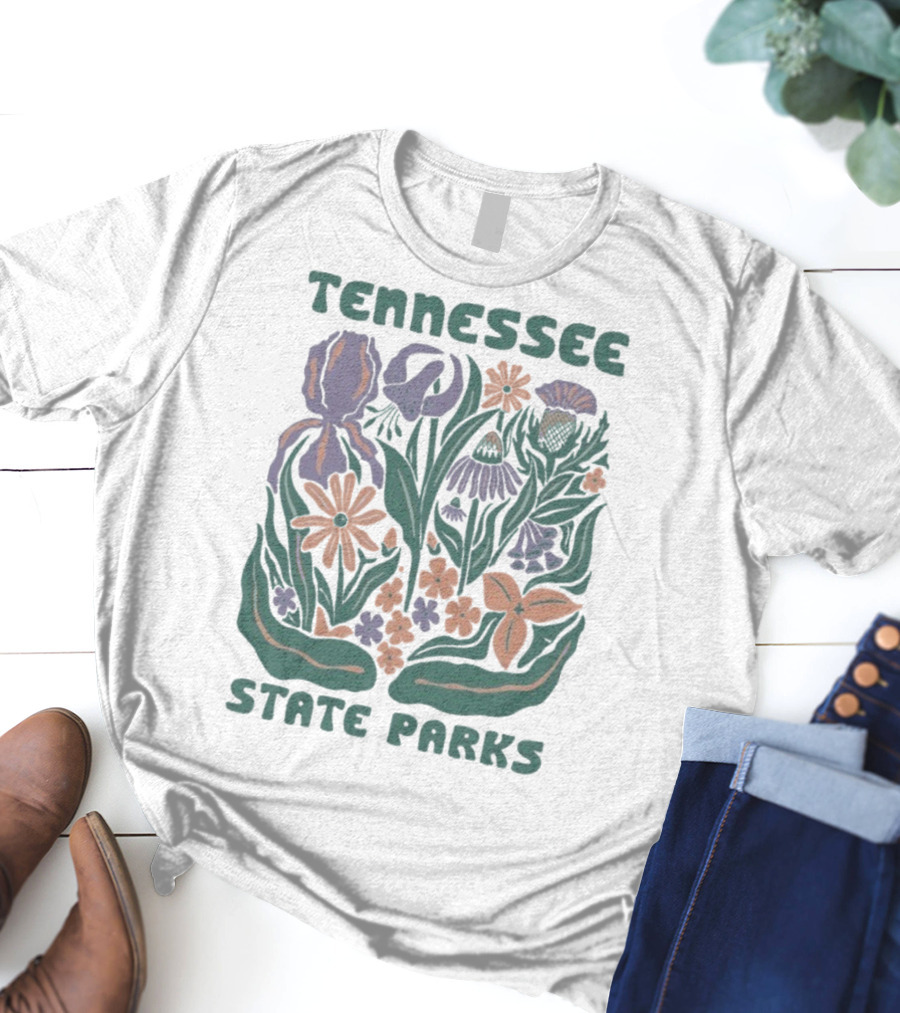 Tennessee State Parks Flowers Wildflower Collection T-Shirt