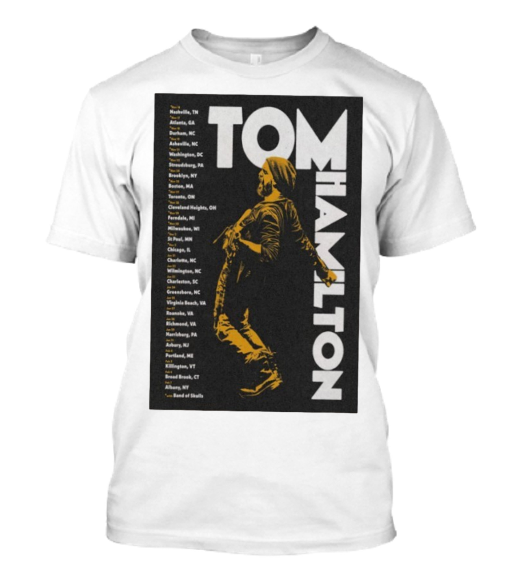 Tom Hamilton Jr Tour 2025 Nashville Atlanta Chicago Brooklyn Dates T-Shirt