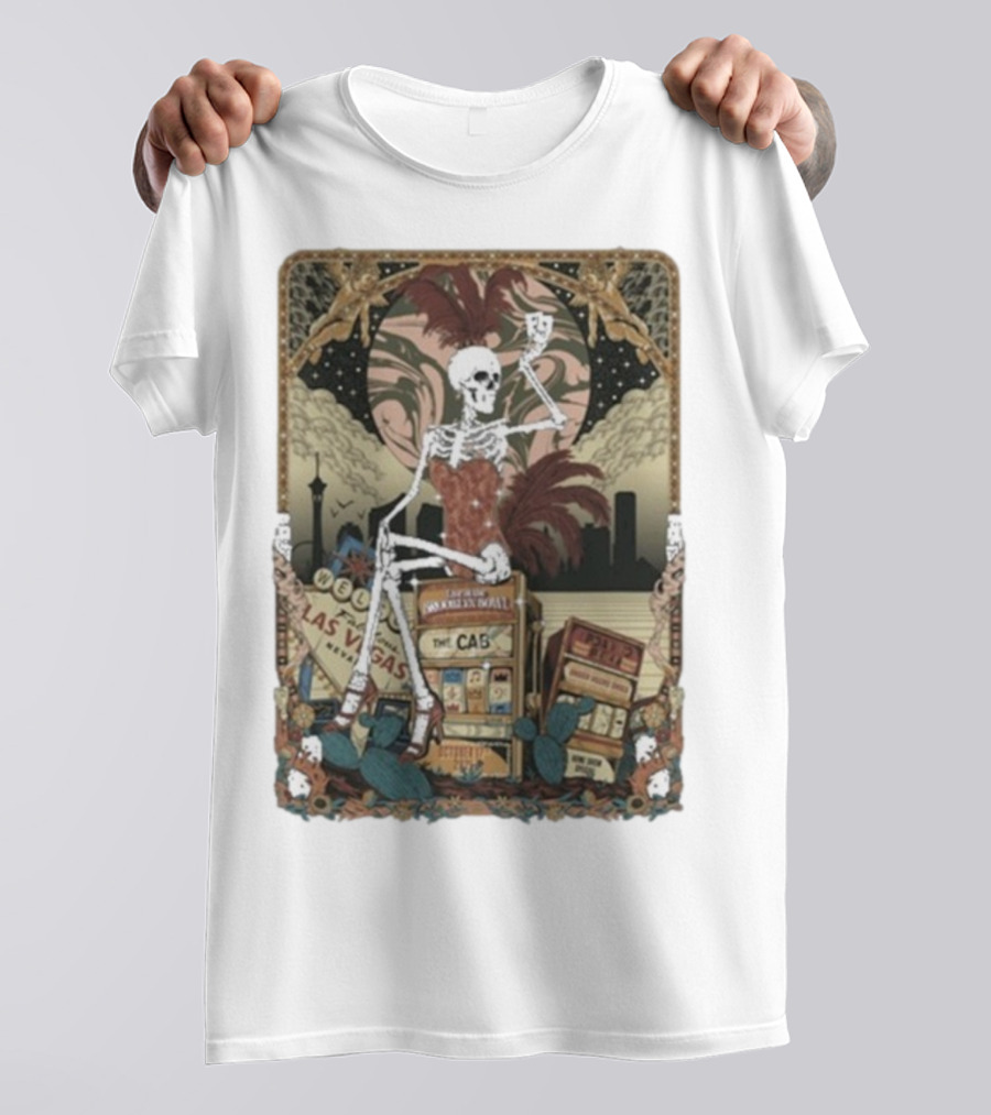 The Cab Welcome To Las Vegas Brooklyn Bowl NY 2025 Skeleton T-Shirt