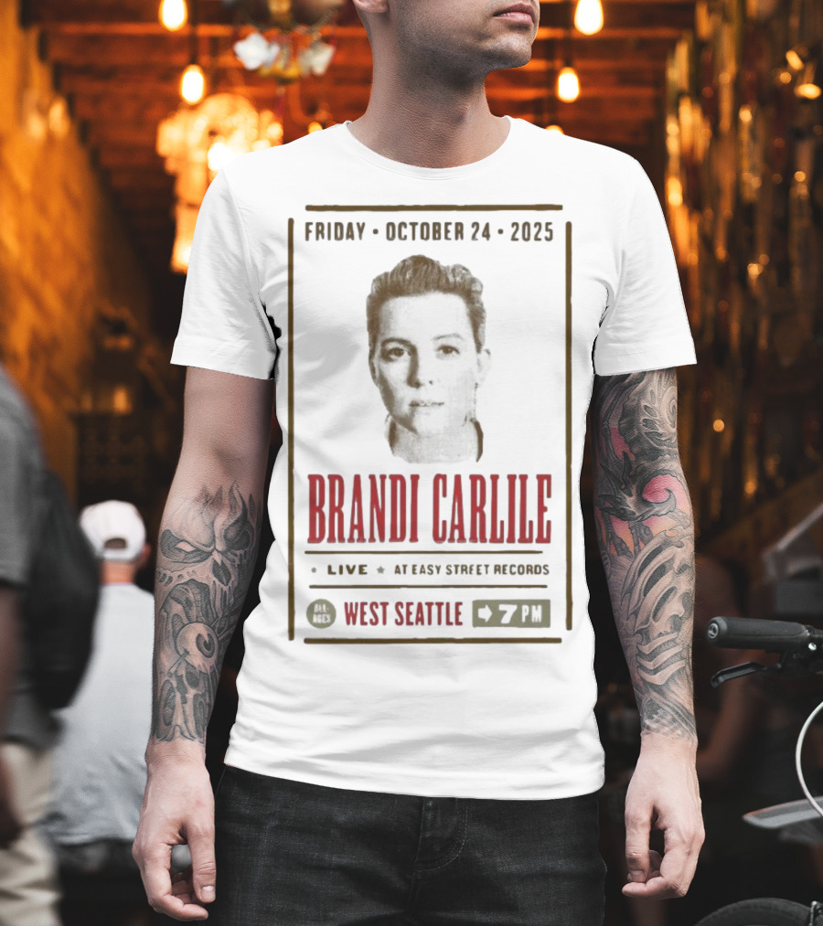 Brandi Carlile Live At Easy Street Records West Seattle October 24 2025 T-Shirt