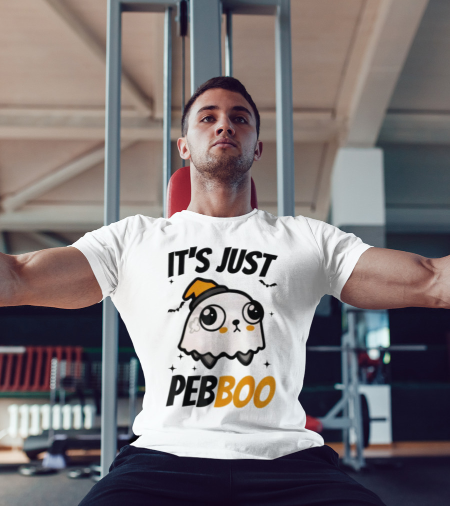 It's Just PebBoo Halloween Ghost Plush Cute Kawaii Spooky T-Shirt