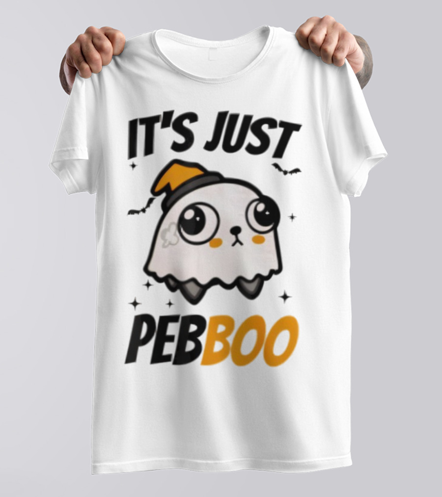 It's Just PebBoo Halloween Ghost Plush Cute Kawaii Spooky T-Shirt