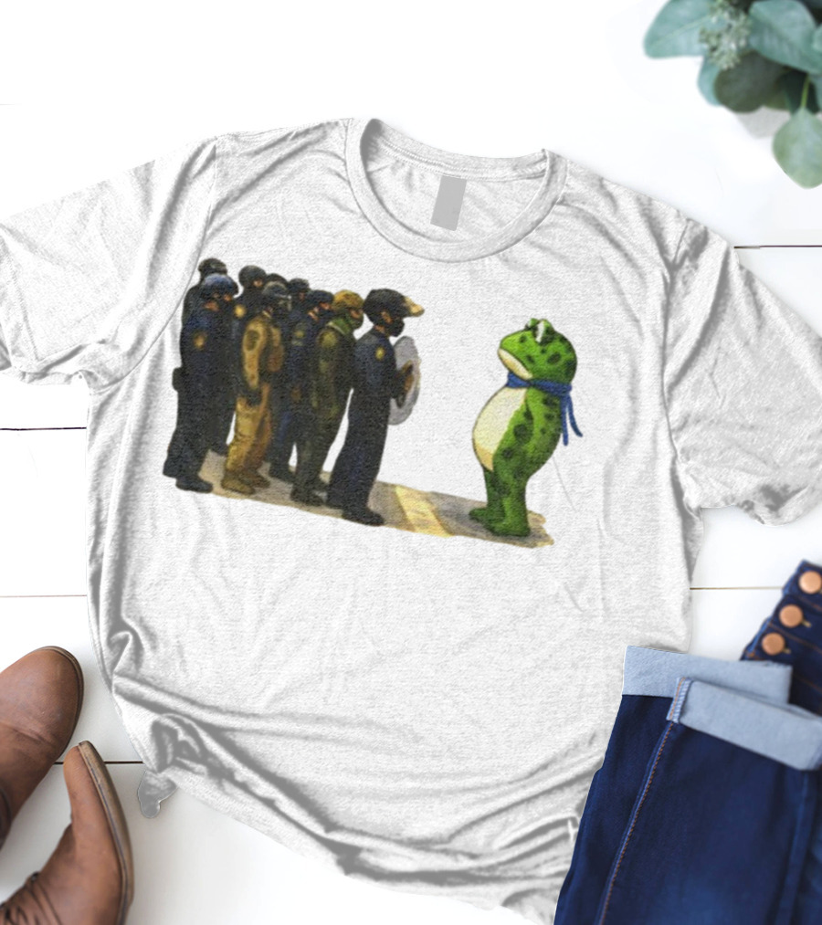 Portland Frog Protest Against ICE Deportation Resistance T-Shirt