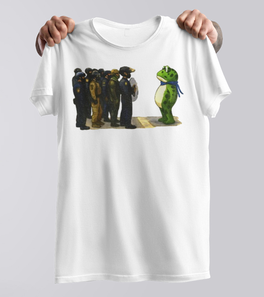 Portland Frog Protest Against ICE Deportation Resistance T-Shirt
