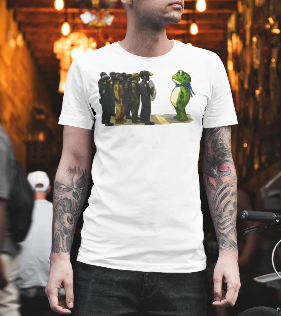 Portland Frog Protest Against ICE Deportation Resistance T-Shirt