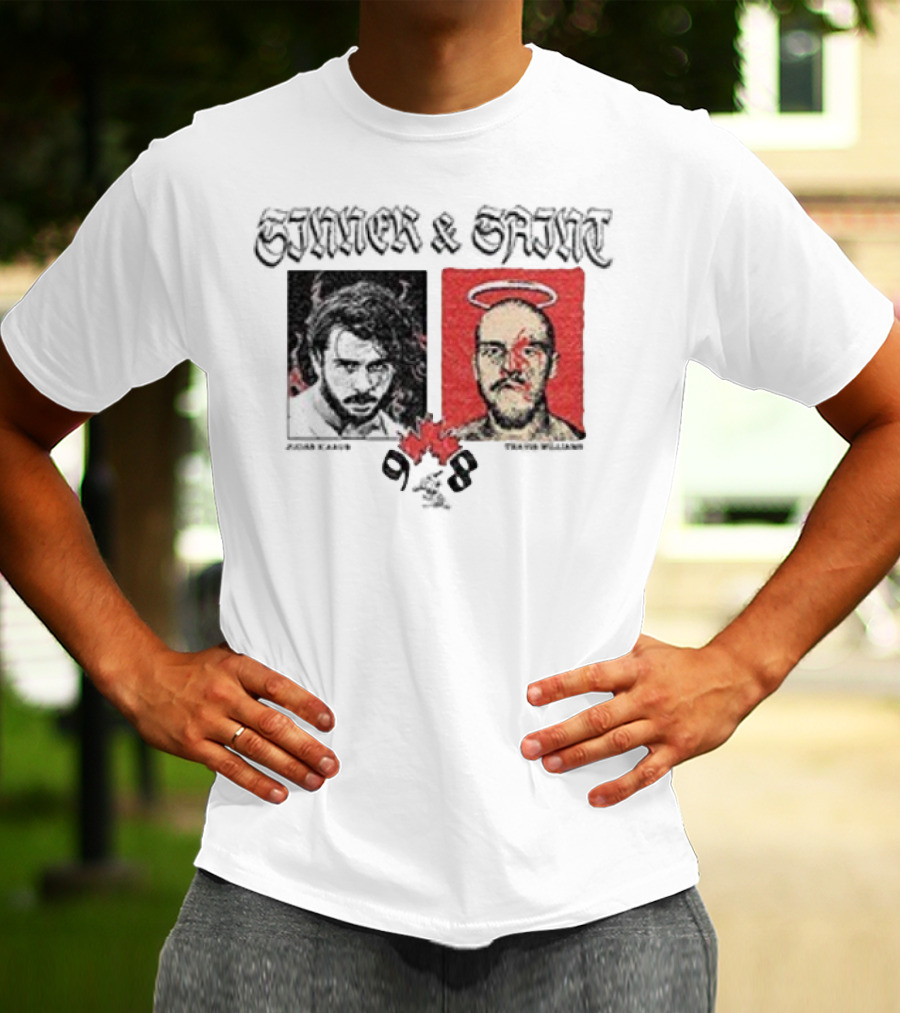 Sinner Saint Judas Icarus Travis Williams Canadian Wrestling Portraits T-Shirt