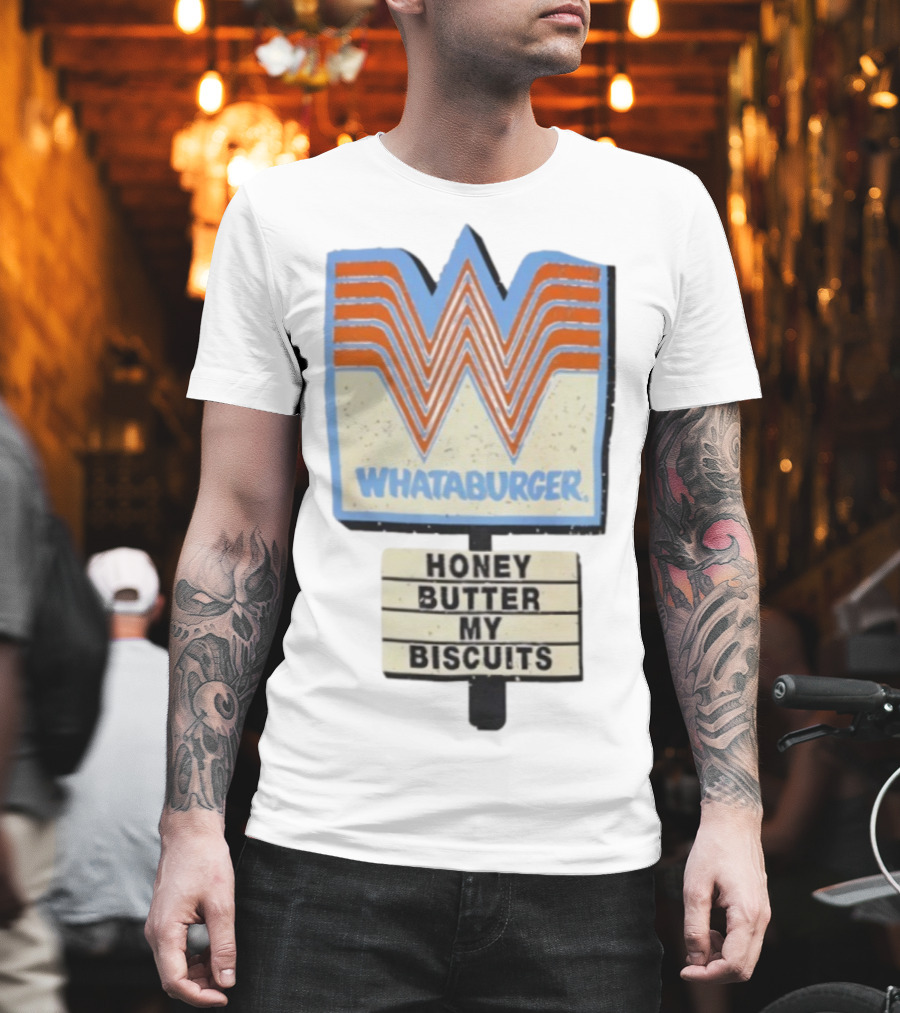 Whataburger Honey Butter My Biscuits Retro Logo T-Shirt