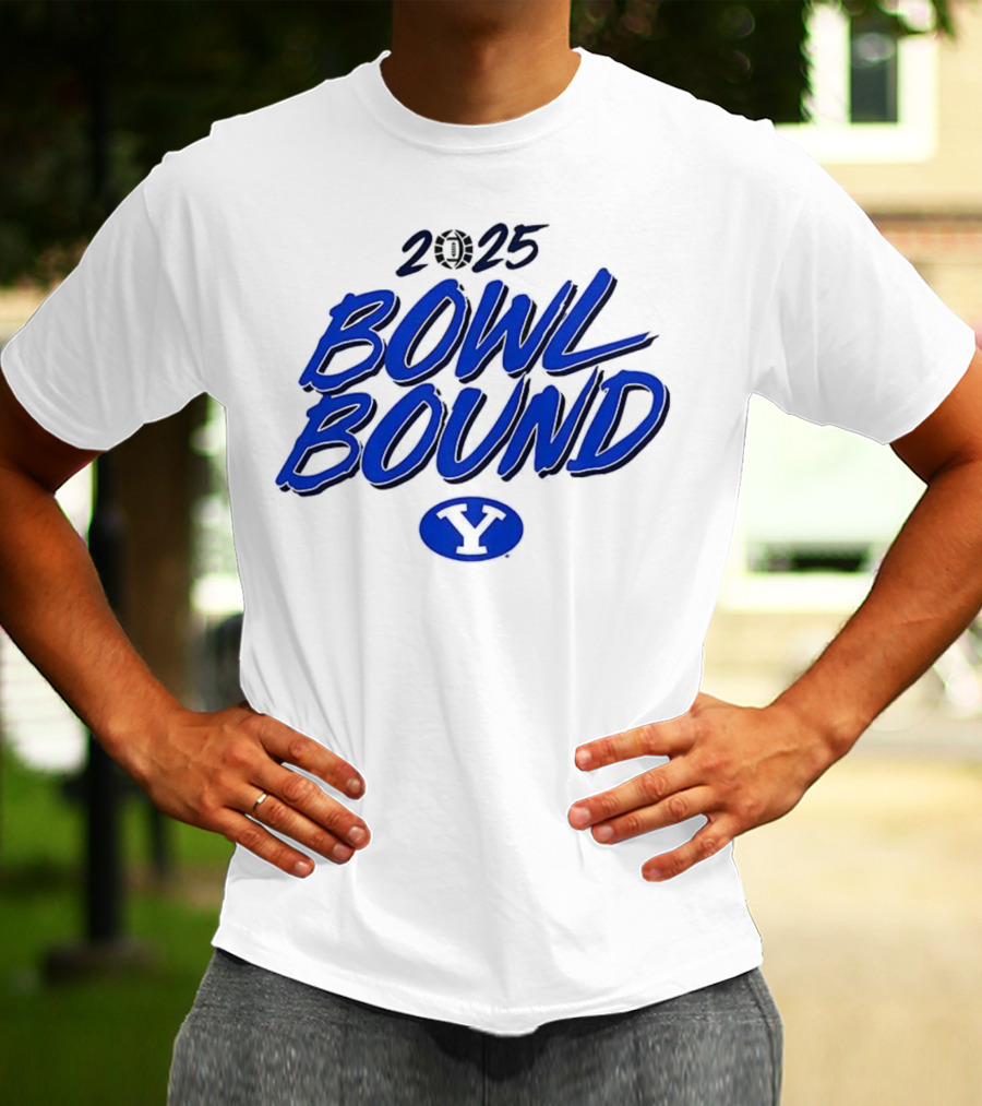 2025 Bowl Bound BYU Cougars Football Y Logo T-Shirt