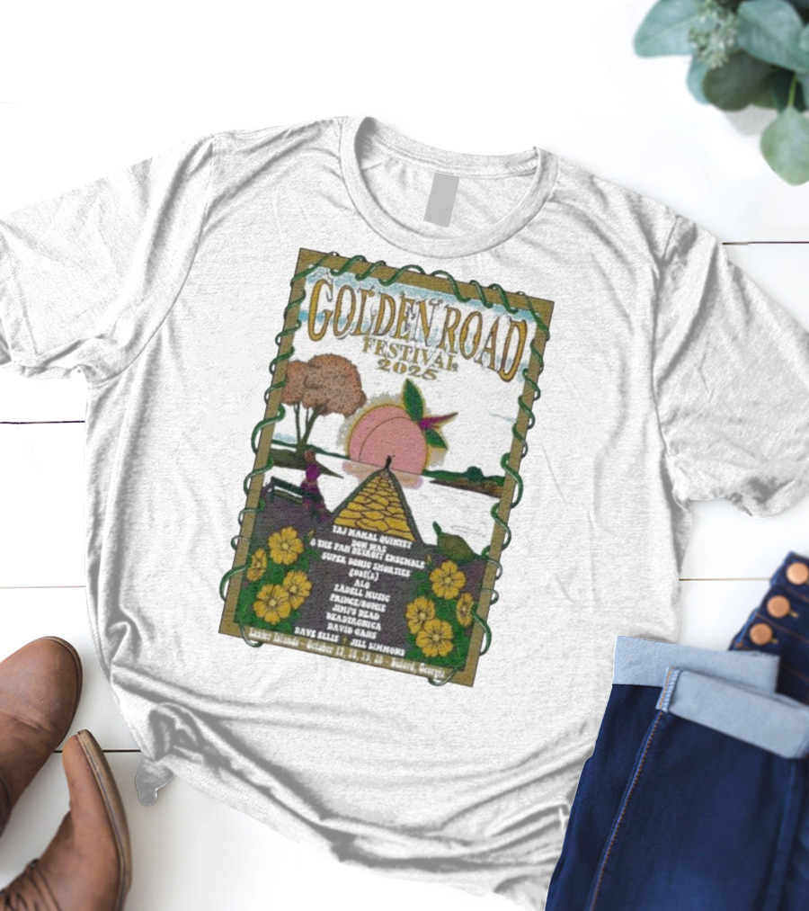 Golden Road Festival Buford Georgia October 17-20 2025 Taj Mahal Quintet Concert Event T-Shirt