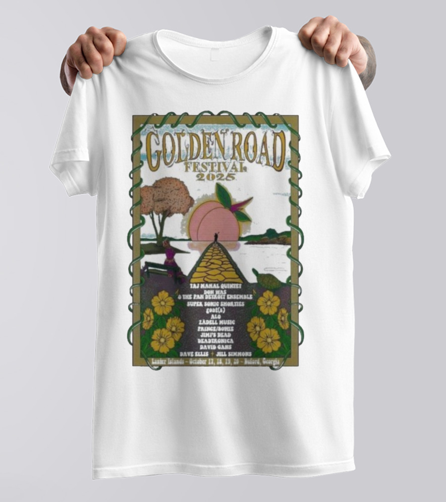 Golden Road Festival Buford Georgia October 17-20 2025 Taj Mahal Quintet Concert Event T-Shirt